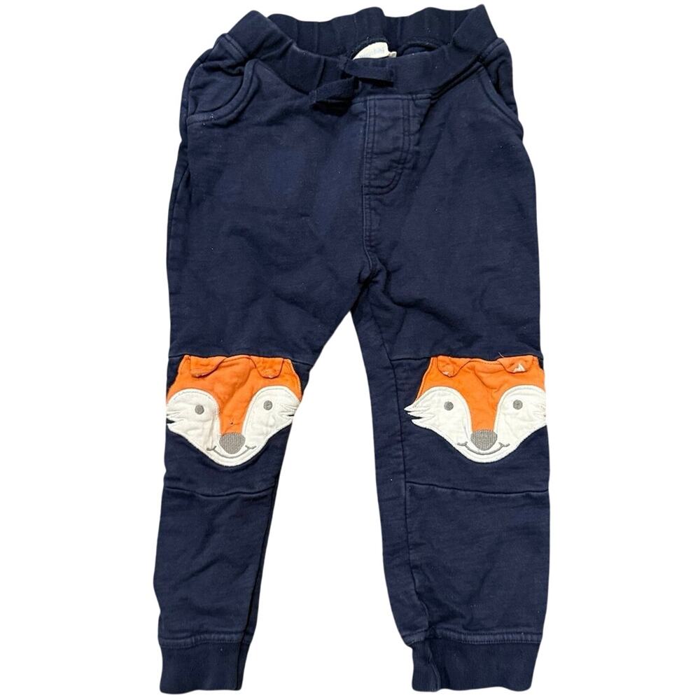 JoJo Maman Bébé Fox Knee Joggers Navy 3-6M